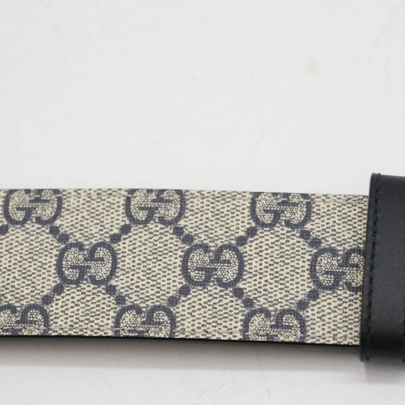GUCCI Blue & Beige GG Marmont Belt 411924 Size 90/36 US - Picture 15 of 16